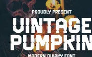 Vintage Pumpkin - Modern Quirky Font