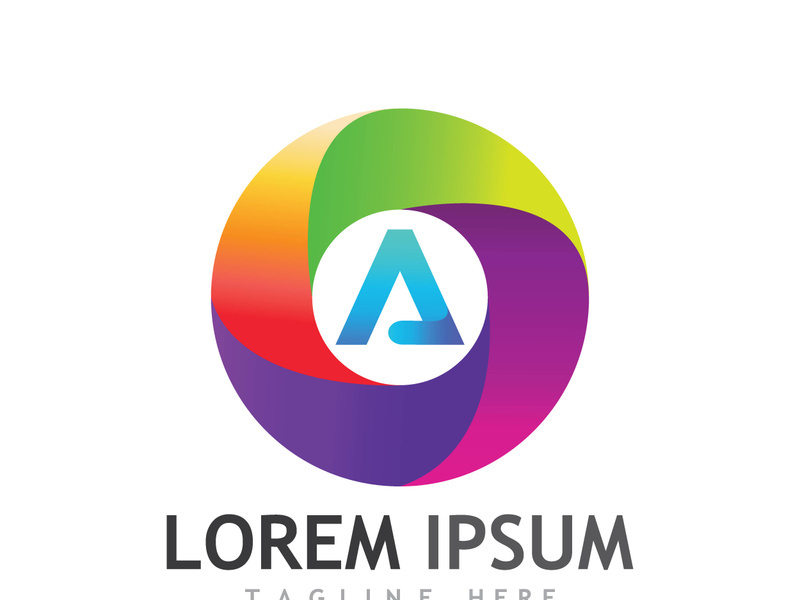 modern and creative initial letter A logo.