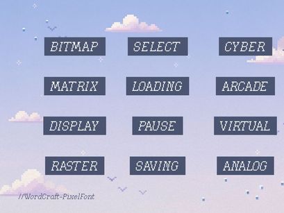 Word Craft | Premium Pixel Font