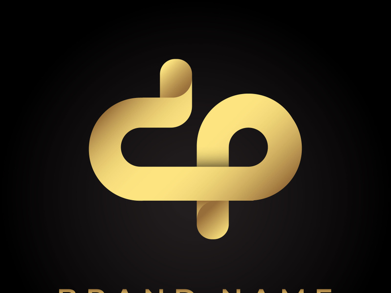 DP Letter Logo Design Vector