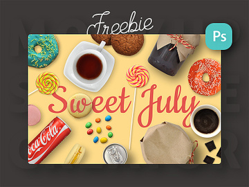 Freebie: Sweet July. Mini Scene Creator preview picture