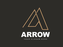 Arrow Direction Logo, Directional Direction Vector Icon, A Letter Model Design
