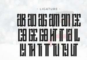 Snowman - Condensed Sans Serif
