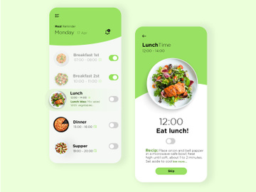 meal remind app preview picture