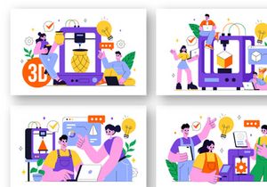 10 3D Printing Workshop Illustration
