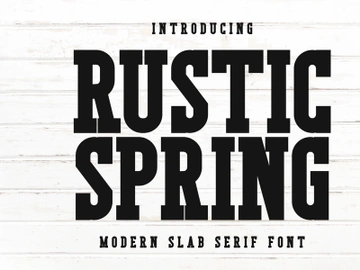 Rustic Spring - Modern Slab Serif preview picture
