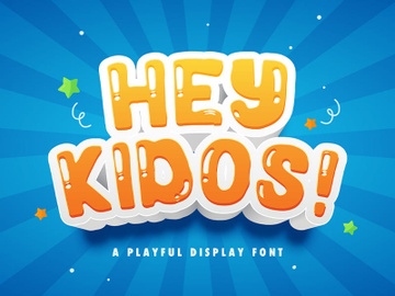 Hey Kidos! - Playful Display Font preview picture