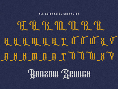 Hanzow Sewick - Victorian Display Font
