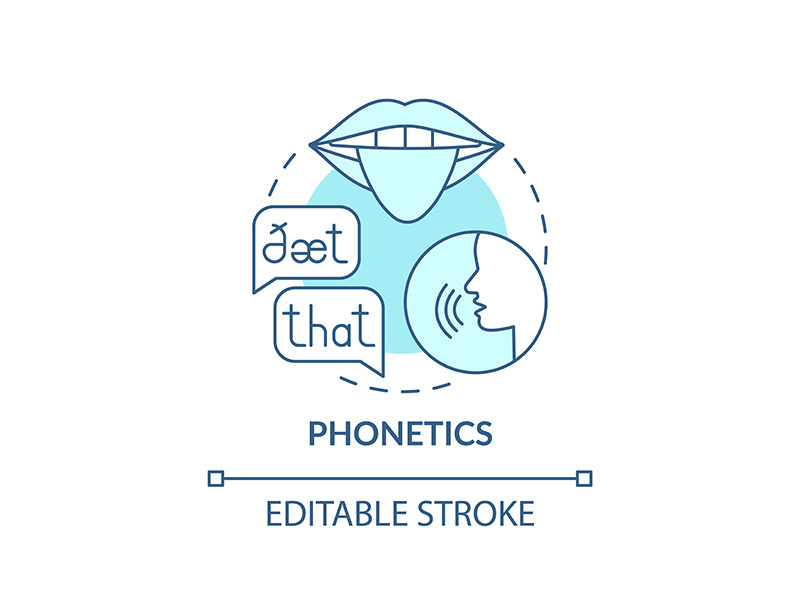 Phonetics concept icon
