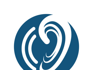 Hearing logo template and symbol vector icon design preview picture