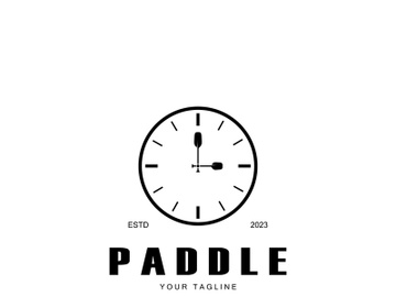 simple paddle logo,design for surfing,rafting,canoe,boat,surfing and rowing equipment business,vector preview picture