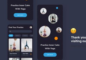 HeYo - Healthy with Yoga Design App UI Kit