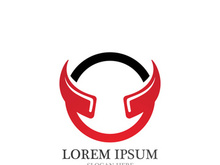 Bull horn logo and symbols template icons app