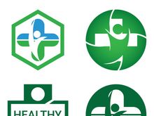 Human character logo sign illustration vector design