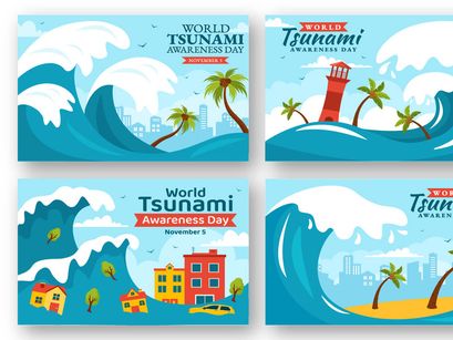12 World Tsunami Awareness Day Illustration