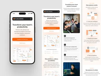 PlanLanding - Landing Page for Organized Productivity