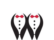 Classic tie icon and suit fashion man logo design