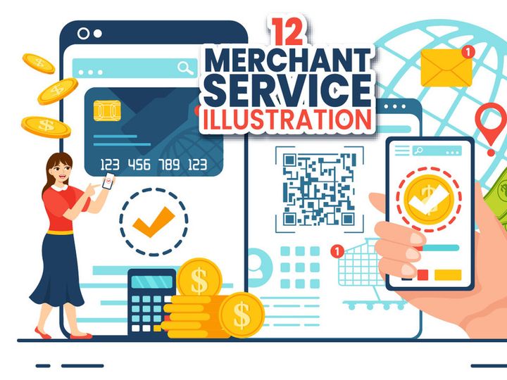 12 Merchant Service Illustration