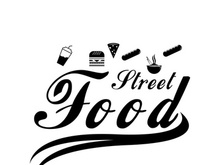 Street Food Chalk Handwriting Typography for Restaurant Street Food Chalk Handwriting Typography for Restaurant