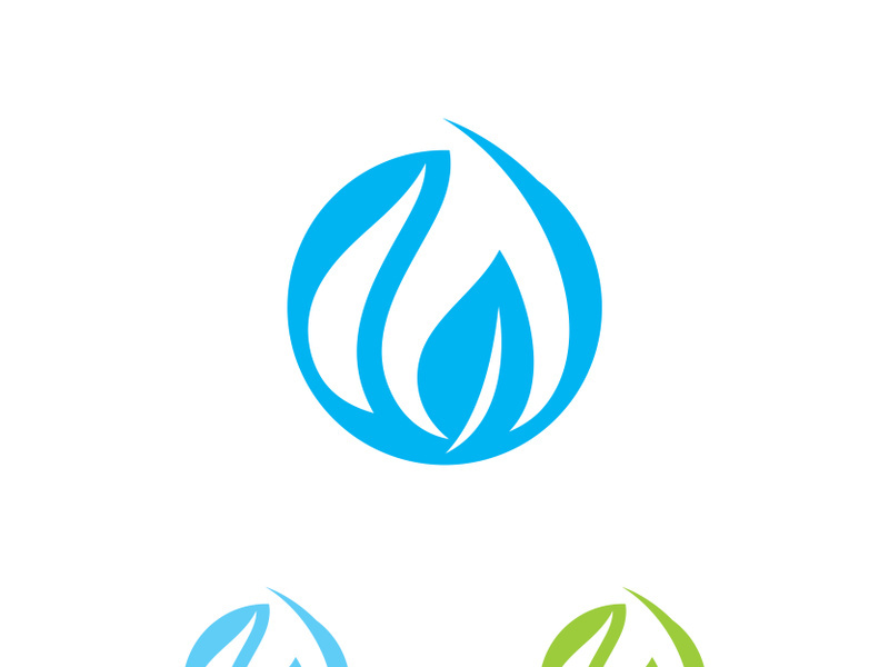 Blue Water Drop Logo Icon Vector Design