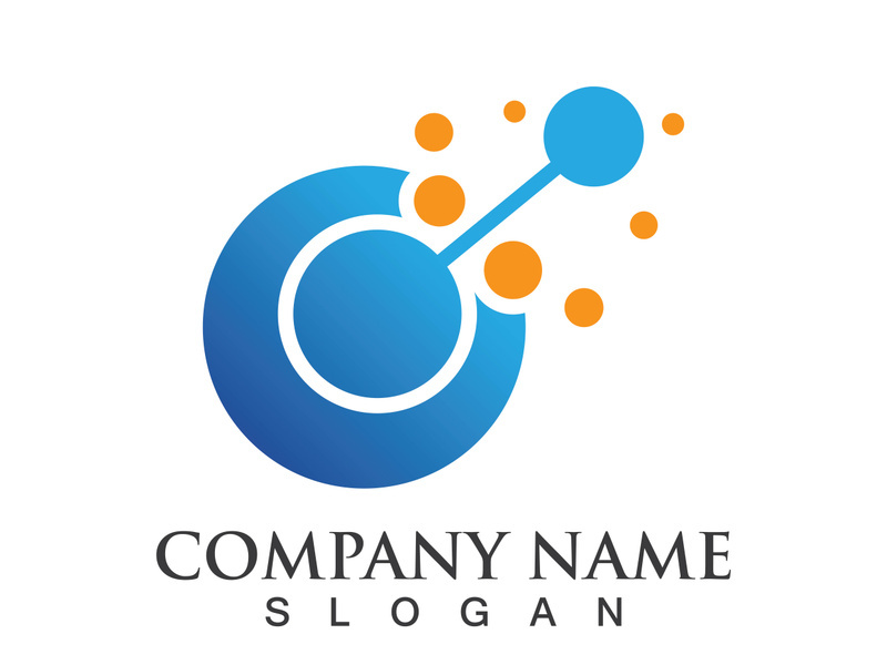 Molecule symbol logo template vector illustration design