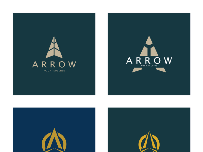 Arrow vector illustration icon Logo Template design