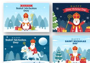 15 Saint Nicholas Day or Sinterklaas Illustration
