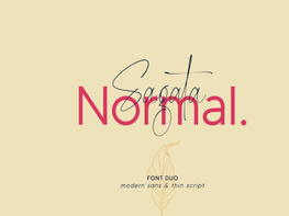 Sagata Normal Font Duo preview picture