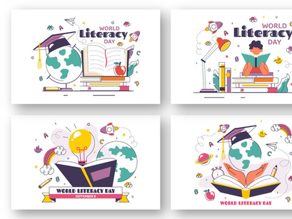10 World Literacy Day Illustration