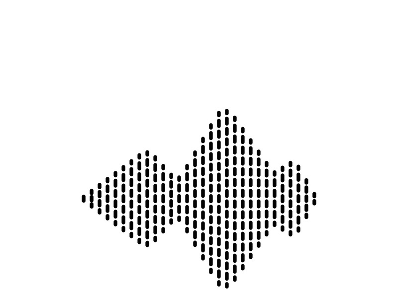 Sound waves vector illustration design template