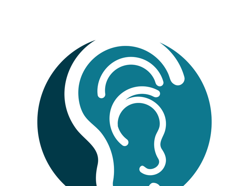 Hearing logo template and symbol vector icon design