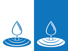 Water drop logo template vector illustration design