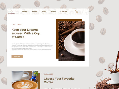 Coffee Shop Web Landing Page