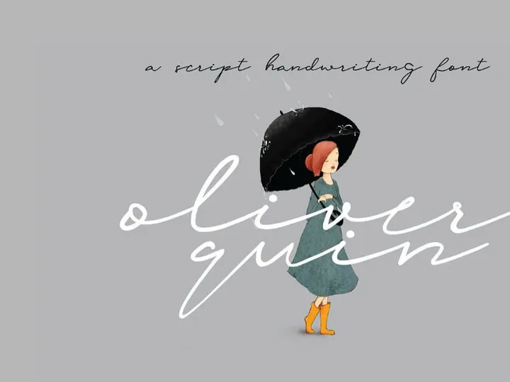 OLIVER QUIN - FREE SCRIPT FONT