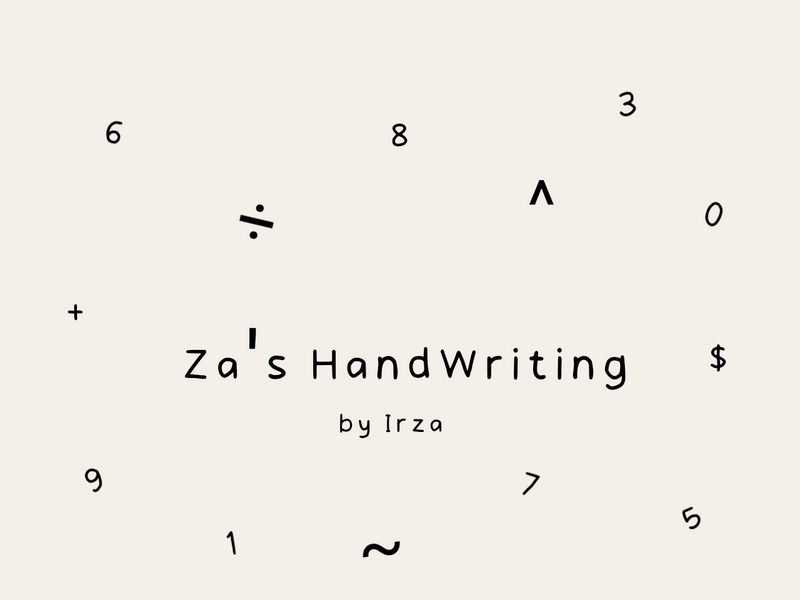 Za's Handwriting