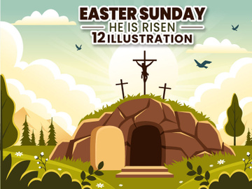 12 Easter Sunday Illustration preview picture