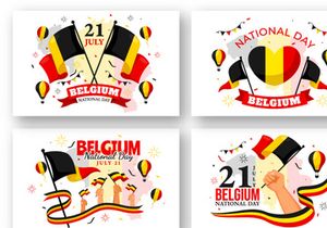 12 Belgium Independence Day Illustration