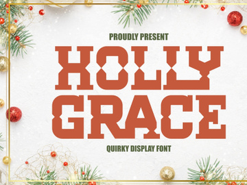 Holly Grace - Quirky Display Font preview picture