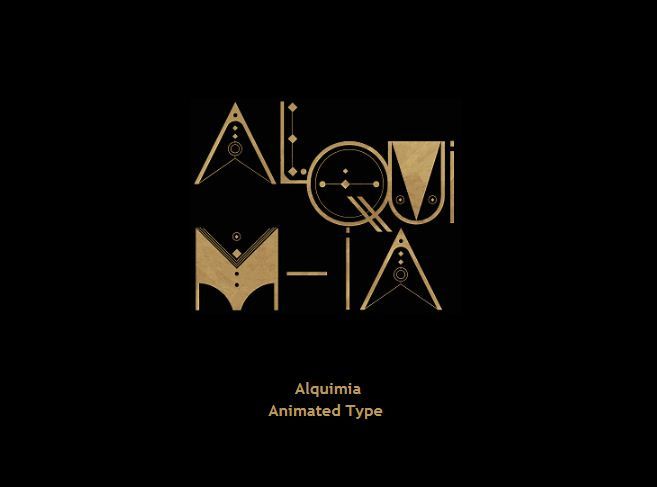 ALQUIMIA Animated Font