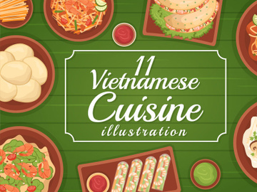 11 Vietnamese Food Restaurant Illustration preview picture