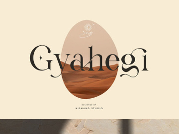 Gyahegi Elegant Modern Serif Font preview picture