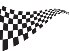 Race flag design illustration