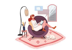 M87_Work from home Illustrations