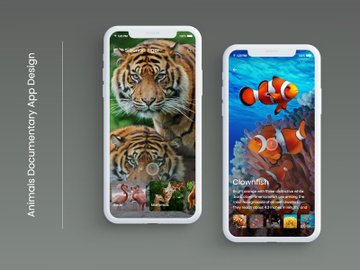 Animals Documentary App Design preview picture