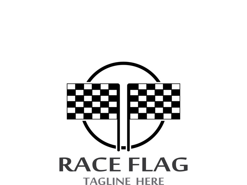 Race flag logo