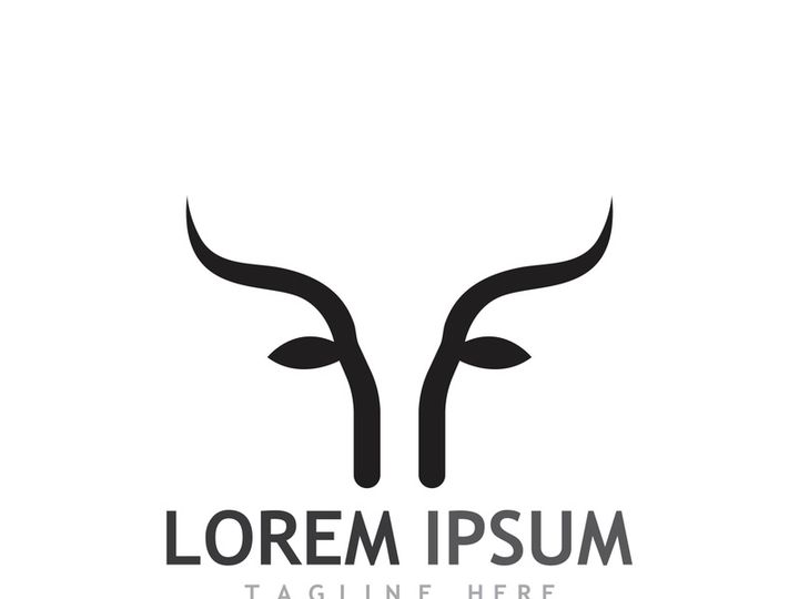bull head horn logo