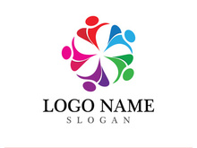 Community logo and symbol vector icon template