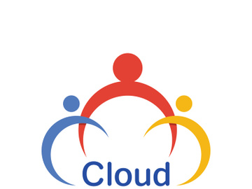 Cloud logo vector icon illustration preview picture