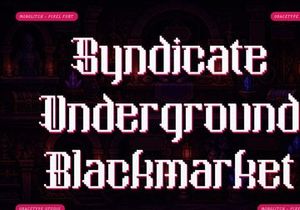 Morglitch | Pixelated Font