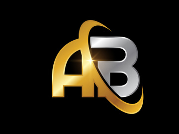 Initial Letter A B Logo Design Vector Template. Graphic Alphabet Symbol For Corporate Business Identity preview picture